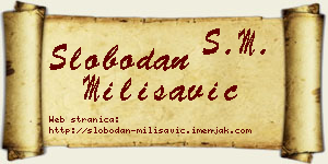 Slobodan Milisavić vizit kartica